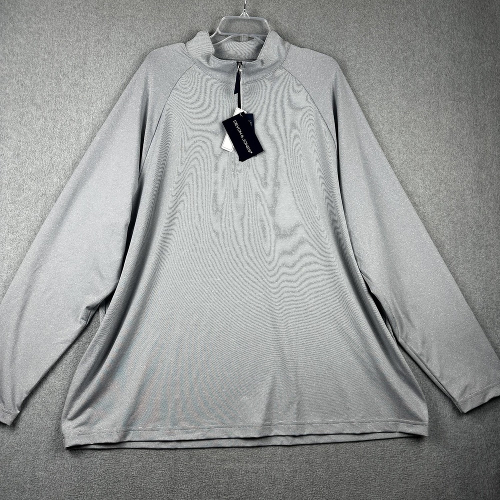 Devon & Jones Pullover Mens 3XL Navy CrownLux Quarter Zip Performance Shirt NWT